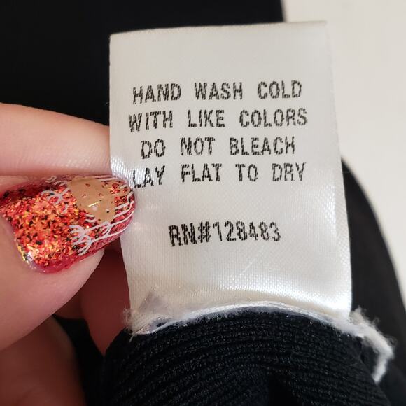 Uniq Black Silver Stripe Knit Dress Women's Medium Casual Fall Autumn Neutral - Picture 7 of 7